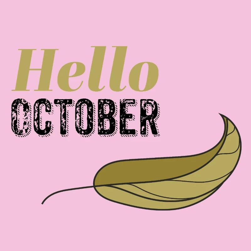 October Golden Hello Leaf Design