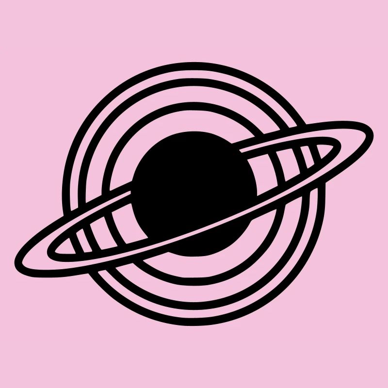 Saturn Planet Ringe Silhouette