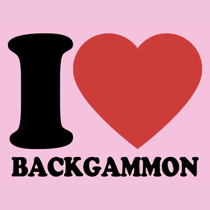 I love Backgammon | Board Game | Gift