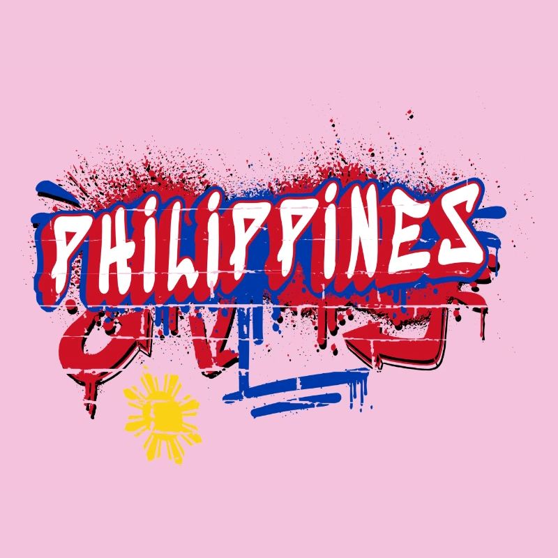 Design de drapeau graffiti des Philippines
