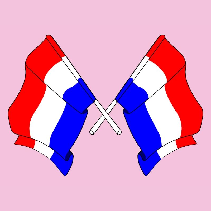 Two flags Netherlands