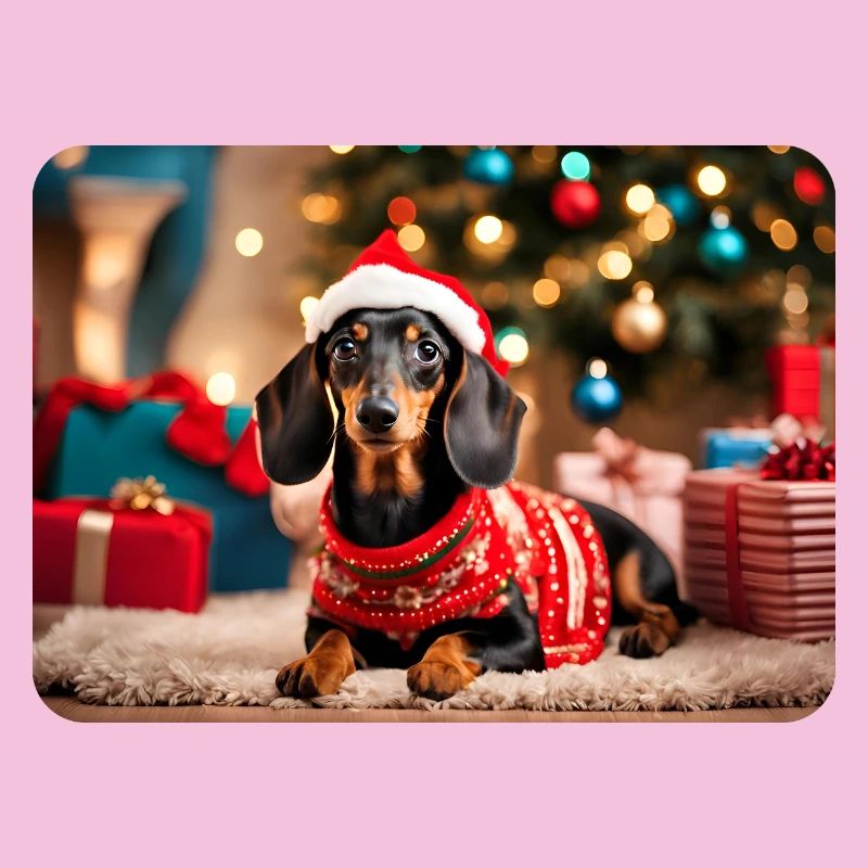 Süsser Weihnachts-Dackel