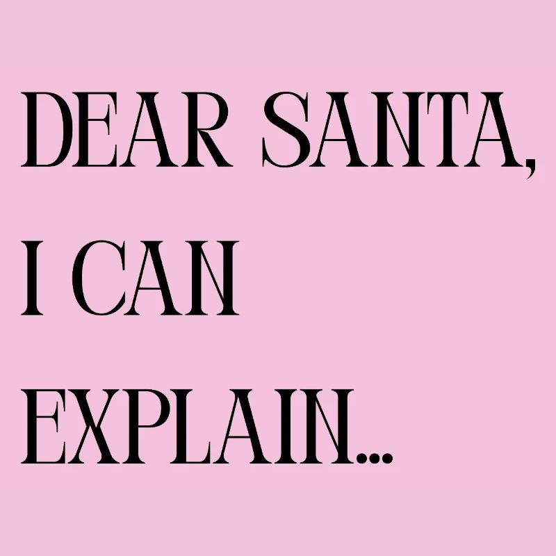 Titel Dear Santa I can explain – Lustiger Spruch