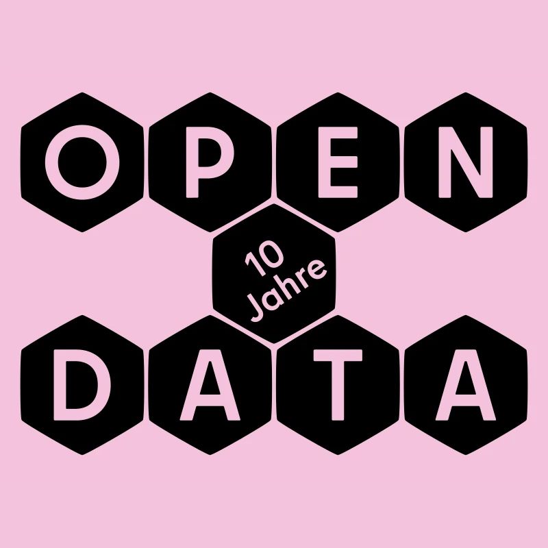Open Data 10 Jahre Jubiläum (dunkel)