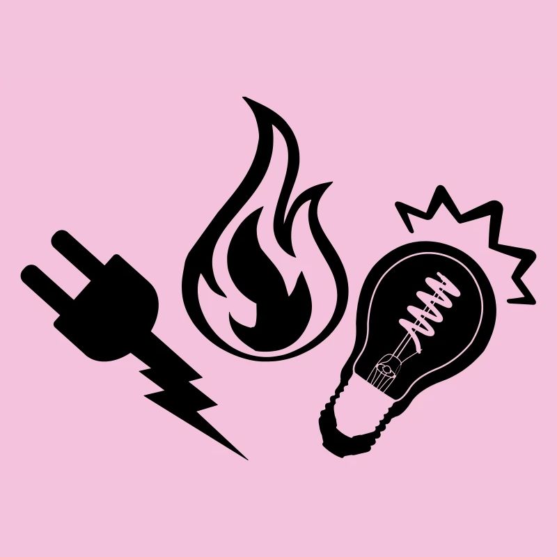 Electric and heating logo
