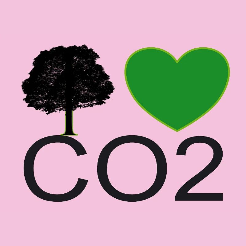 Graphique du cœur J’aime le CO2