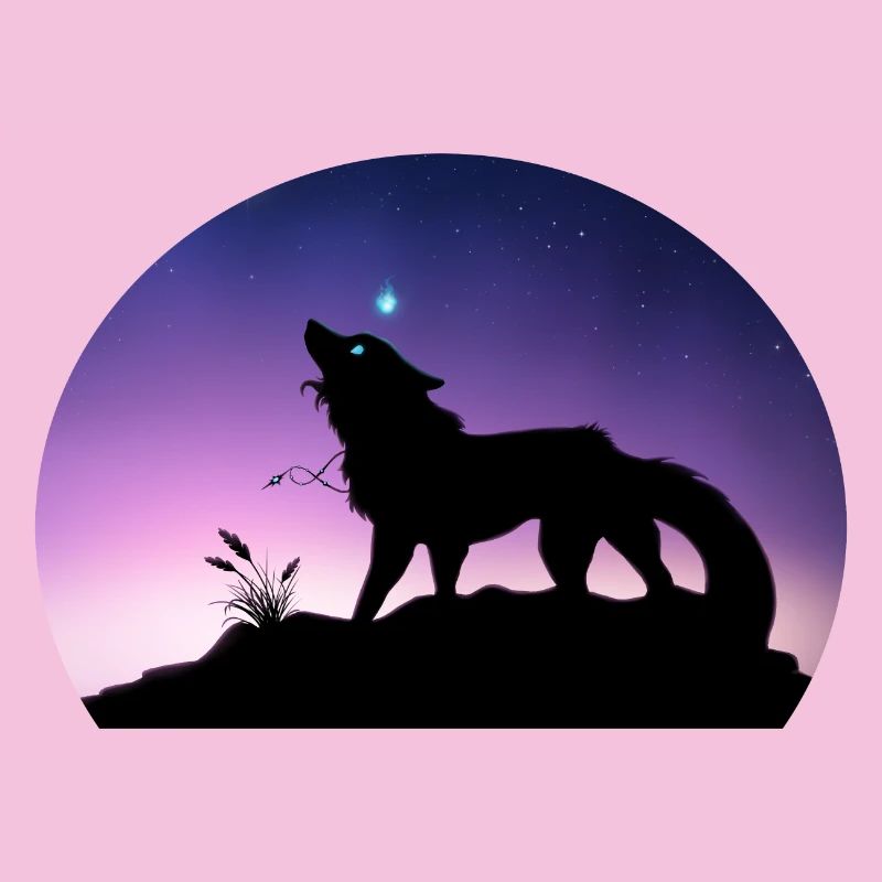 Die Reise eines Sternenwolfs - Silouhette Nocturne