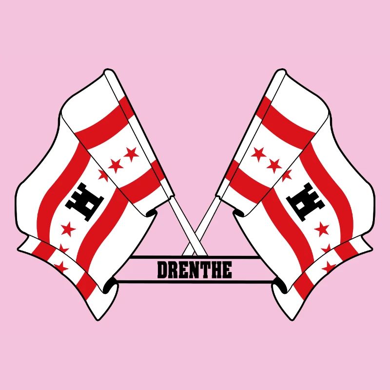 Two flags text DRENTHE