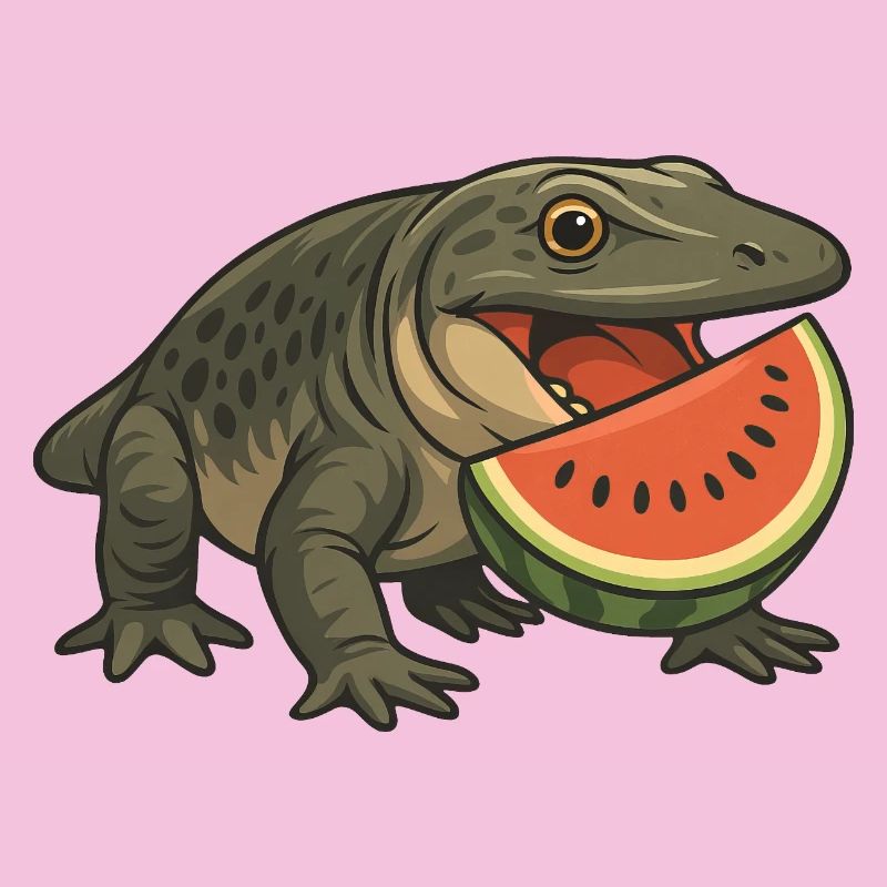 Amphibien primitif évolution dessin animé melon