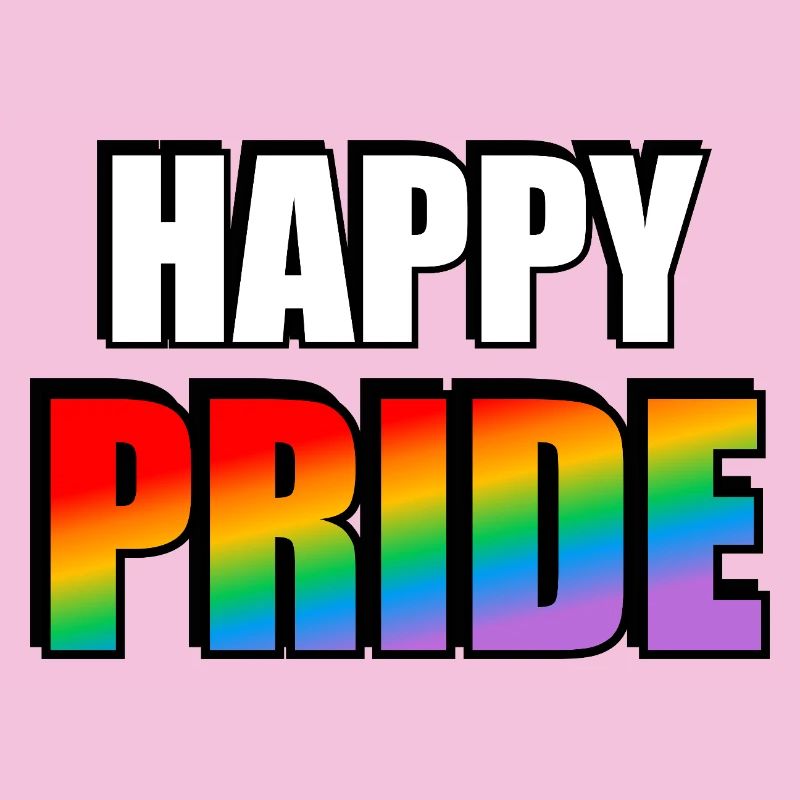 Lebendige Pride-Regenbogen-Typografie