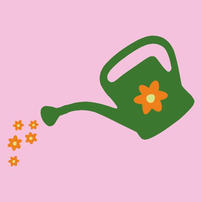 Blumen gießen Gießkanne (dunkel)