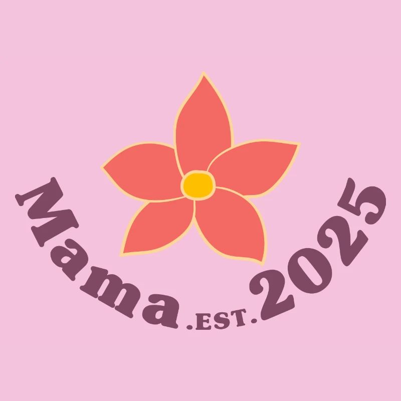 Mama Est 2025 Retro Ich werde Mutter