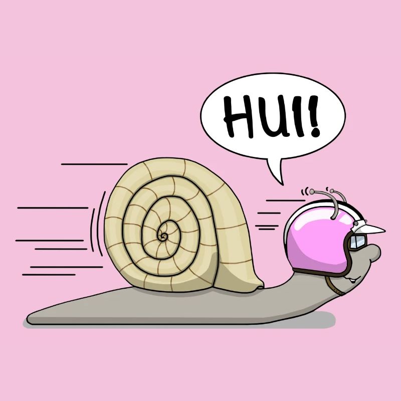 Racing snail - now also in pink