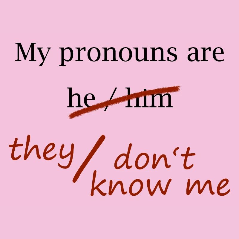 They / Don't know me (black)