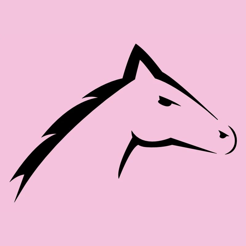 Tête de cheval | Conception de silhouette de tête de cheval