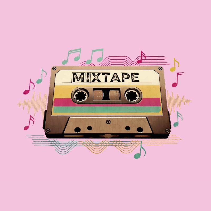 Retro Mixtape NeonNotes