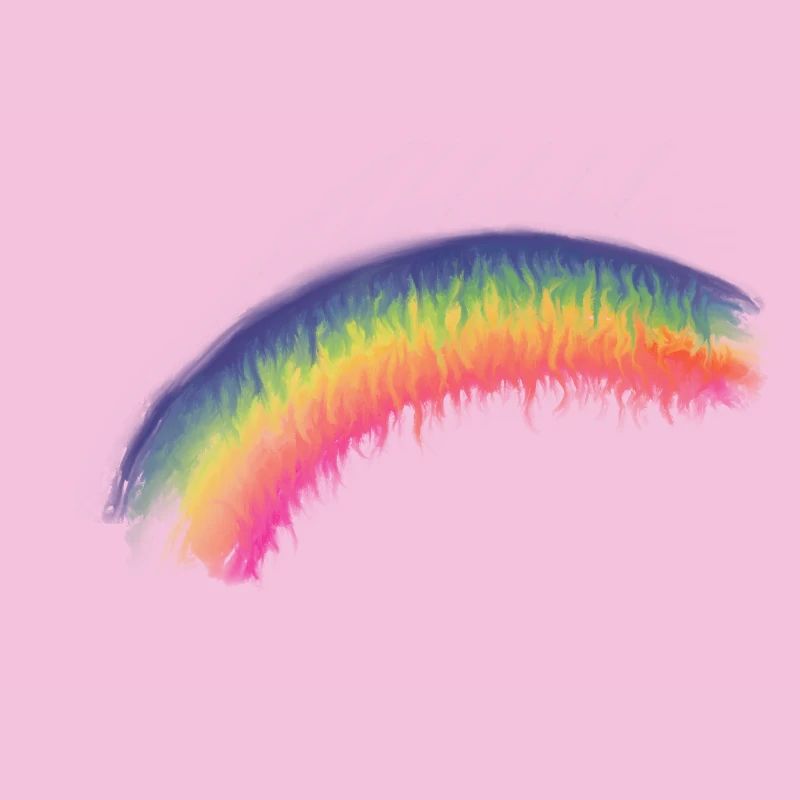 Regenbogen Pinselbogen