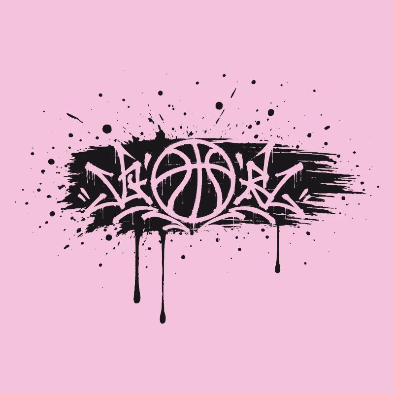 Conception de Splash de Basket Graffiti Streetball