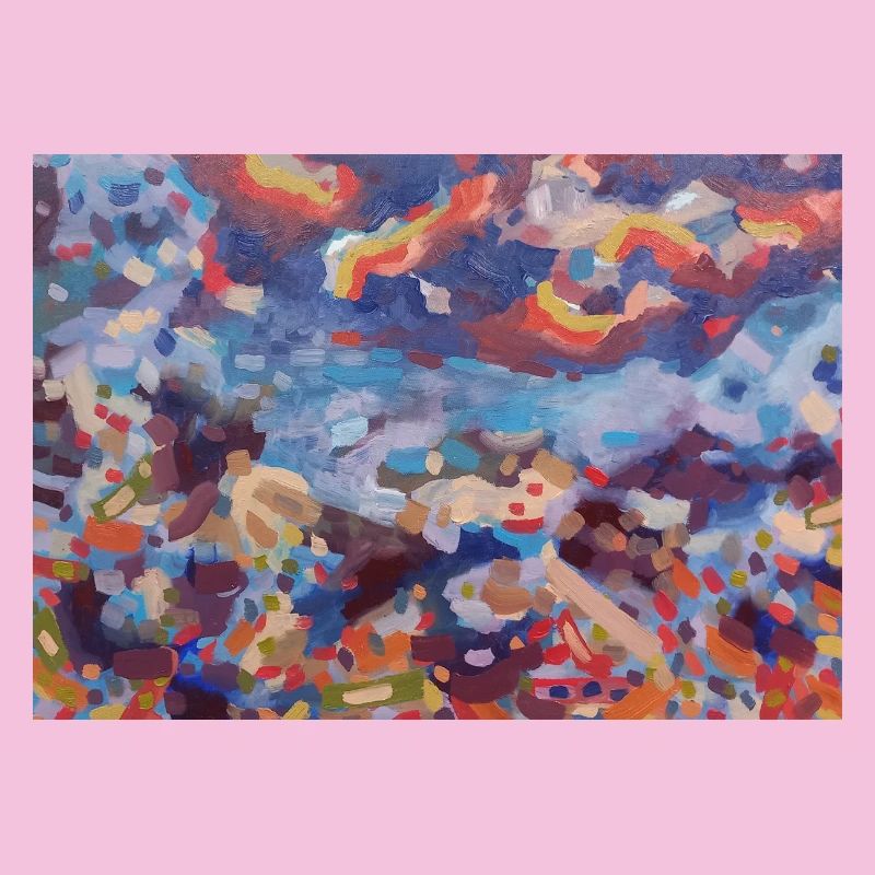 Bunte Mosaikabstraktion