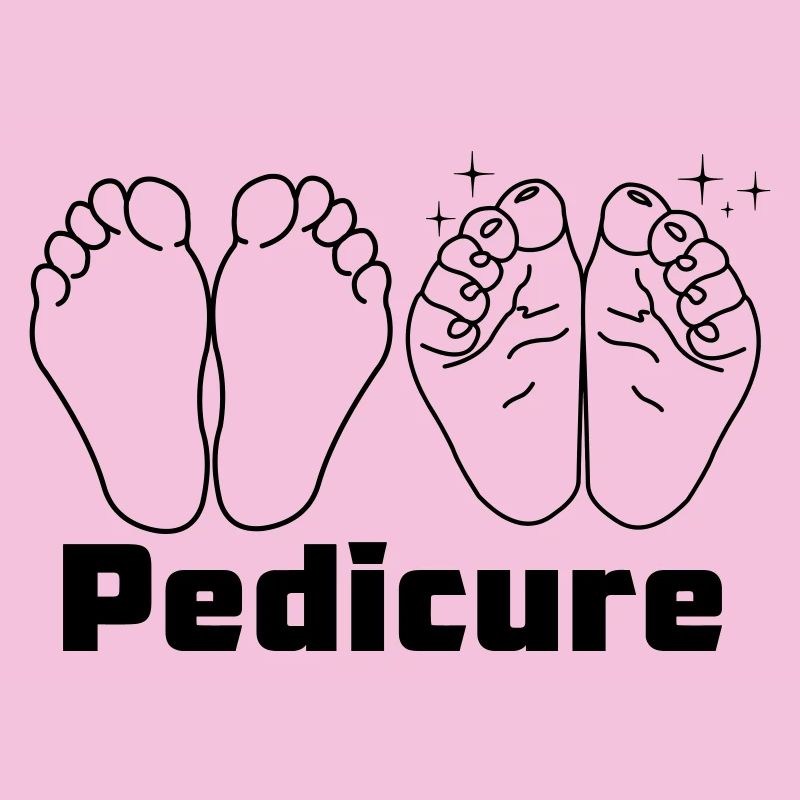 Feet with text Pedicure