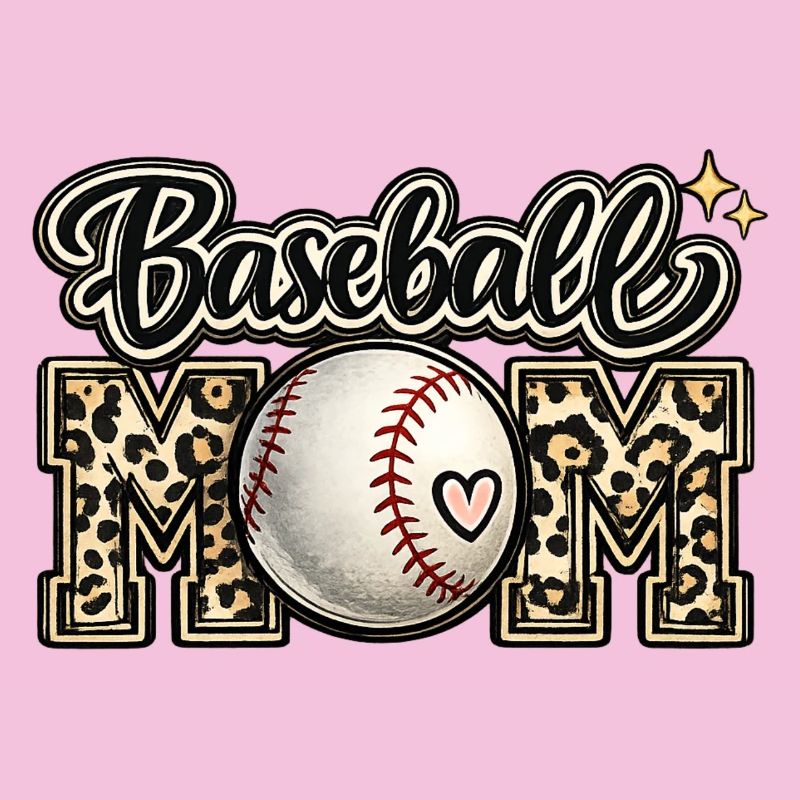 Baseball-Mama-Leopard-Hemd-Geschenk zum Muttertag