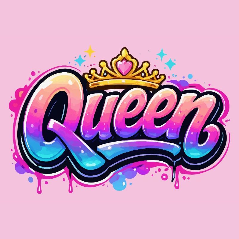 Queen Graffiti Kronen-Design