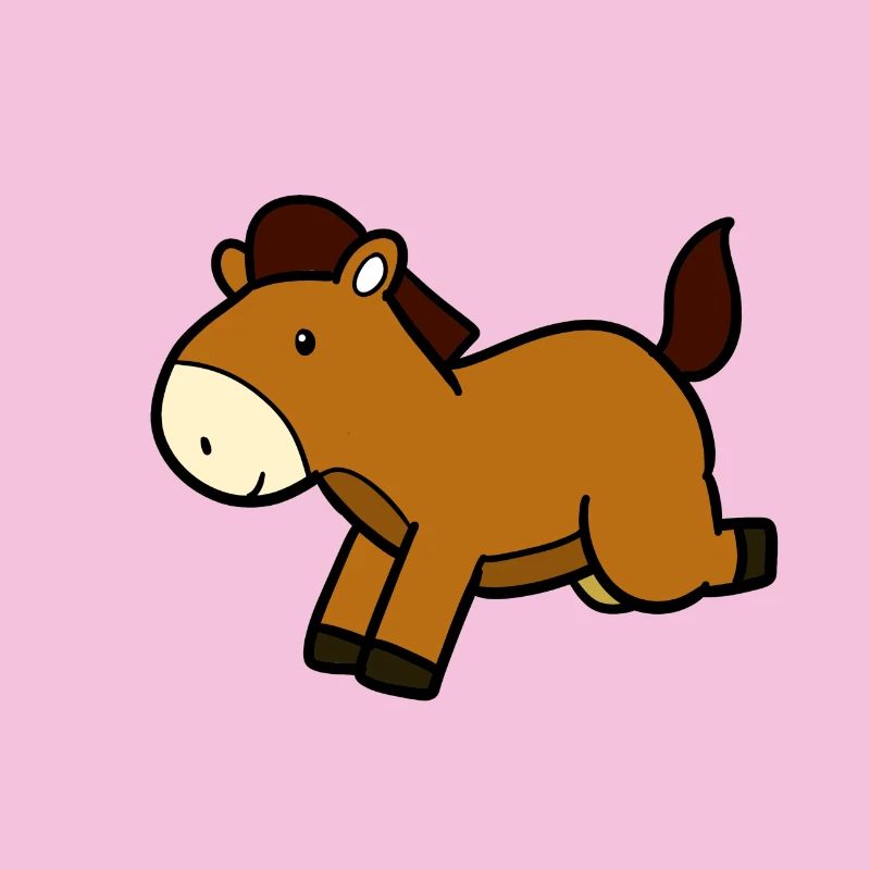 Springendes Pferd