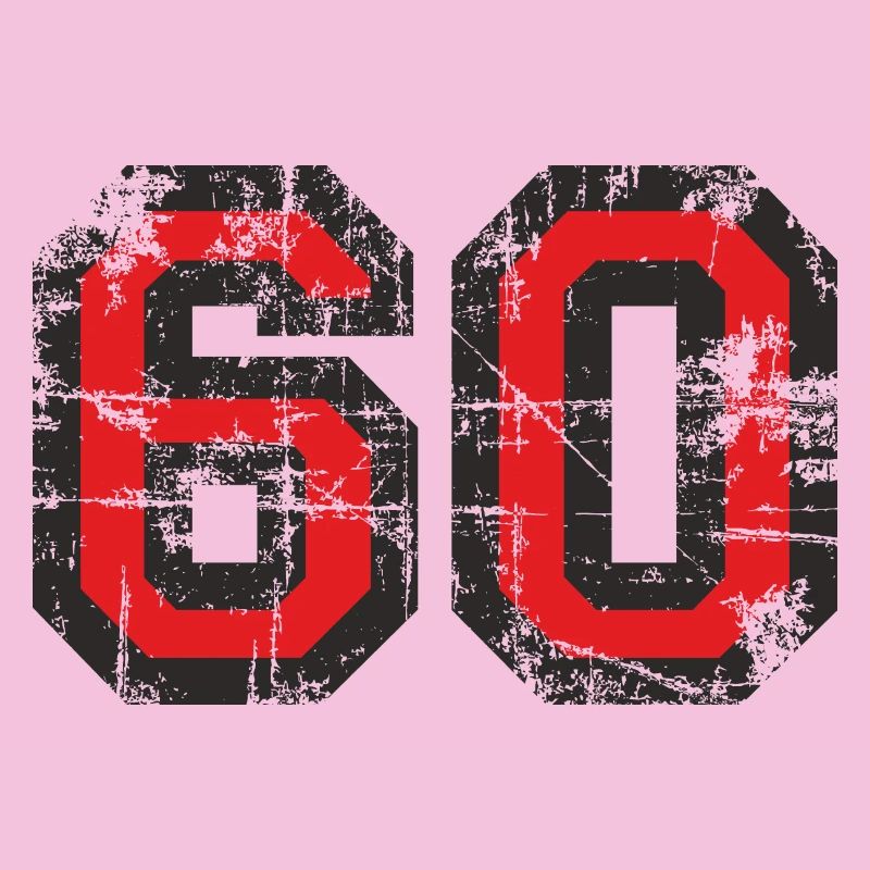Number 60 Sixty 60th Birthday Design (EU)