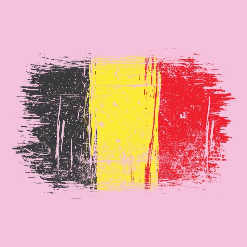 Brushstroke Belgian Flag