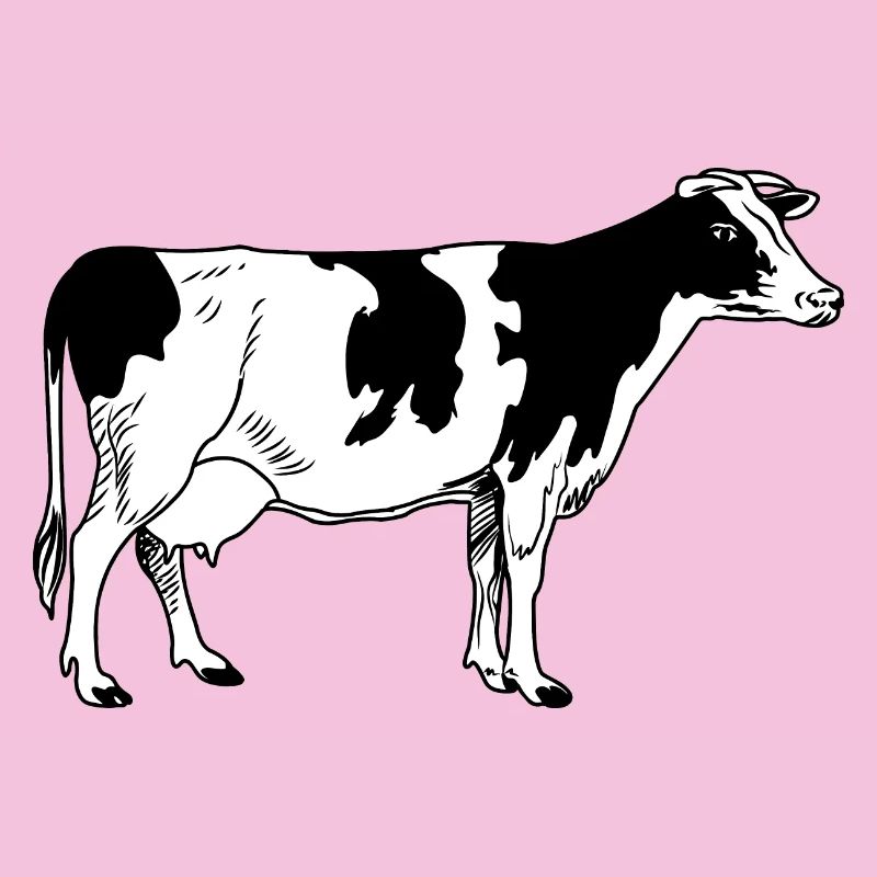L’image de vache s’occupe de l’avant