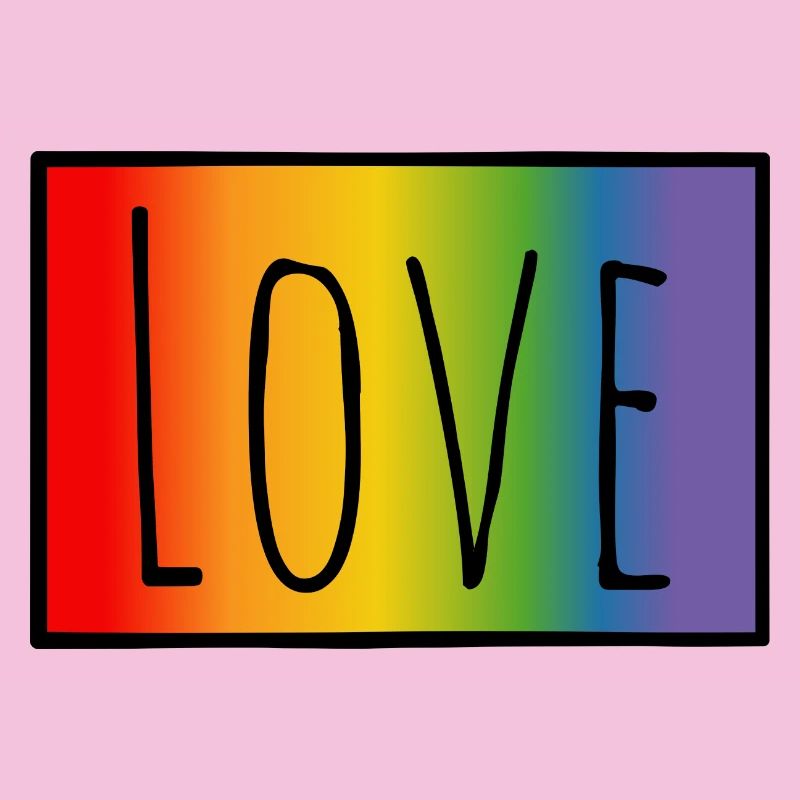 CSD Tshirt Regenbogen Love