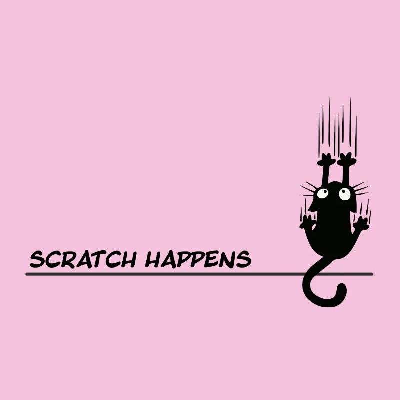 Scratch Happens - Jeu de mots amusant pour chat