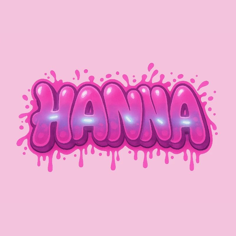 Graffiti HANNA Name Gift Ideal Printable On