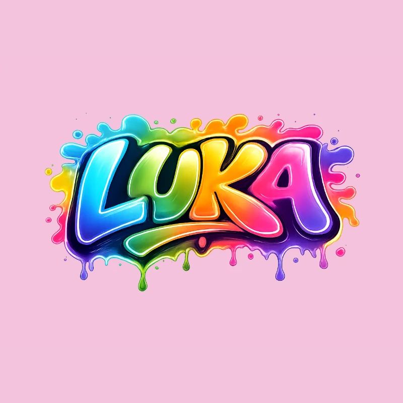 Graffiti LUKA Name Gift Ideal Printable