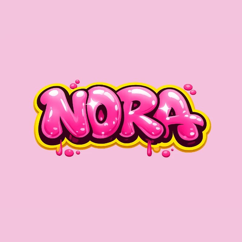 NORA GRAFFITI NAME FOR PERFECT GIFT PRINTABLE 