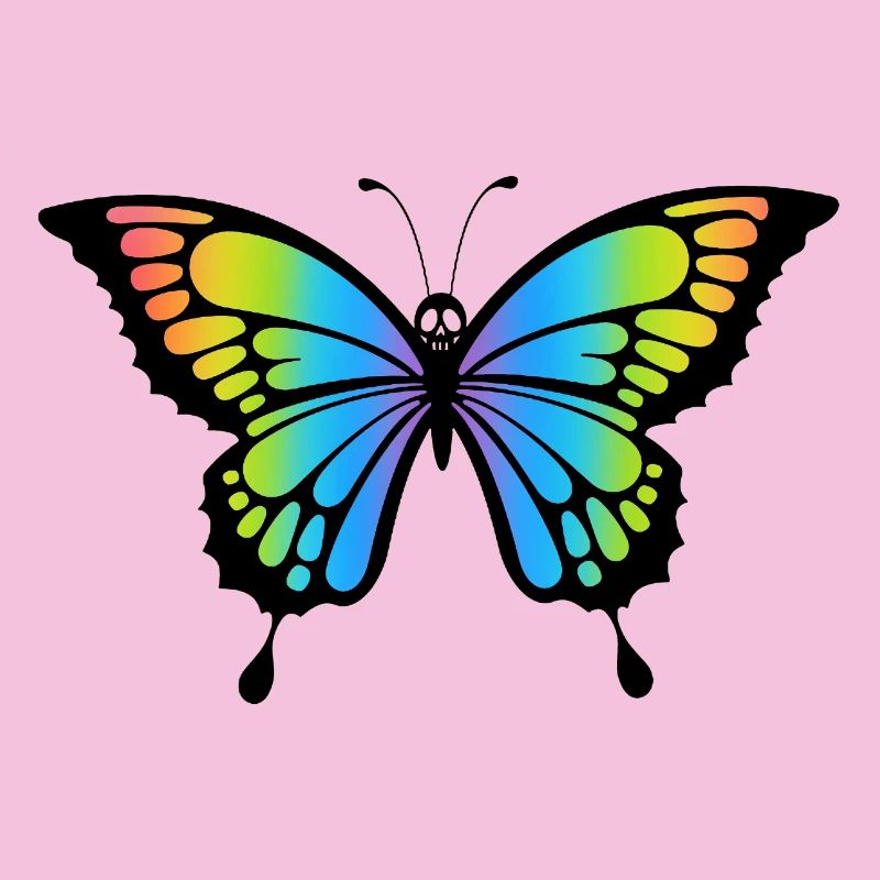 Butterfly skull