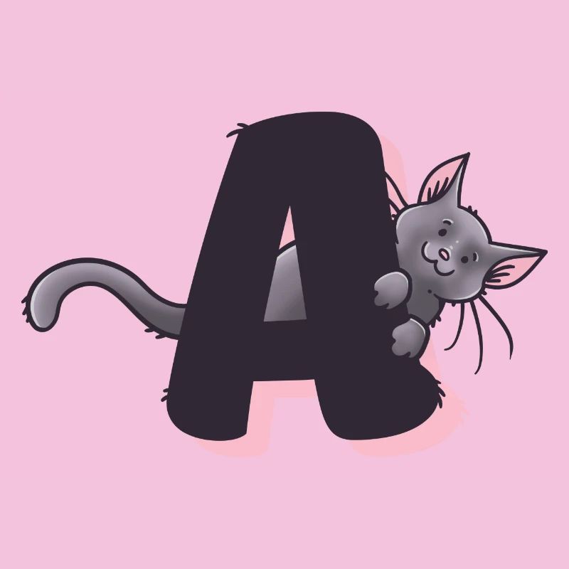 Katze Buchstabe A