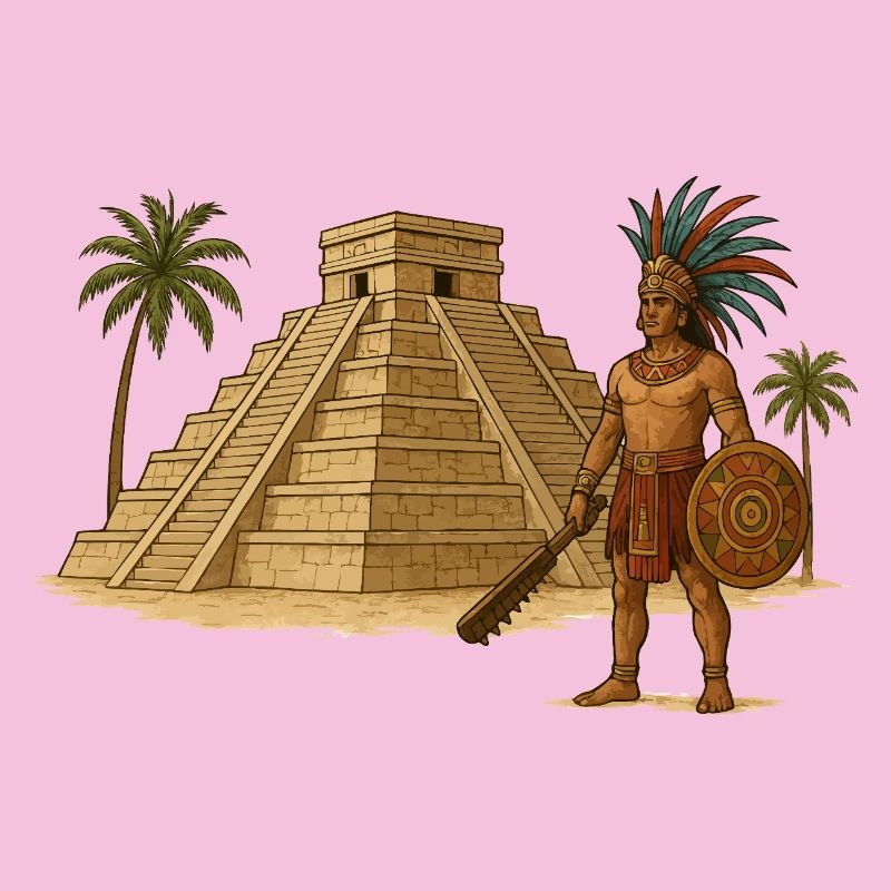 Maya Pyramide Krieger