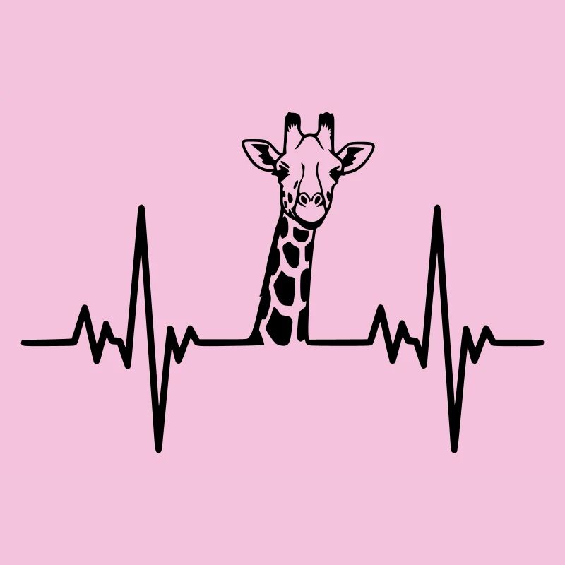 Giraffe Herzschlag Safari Design