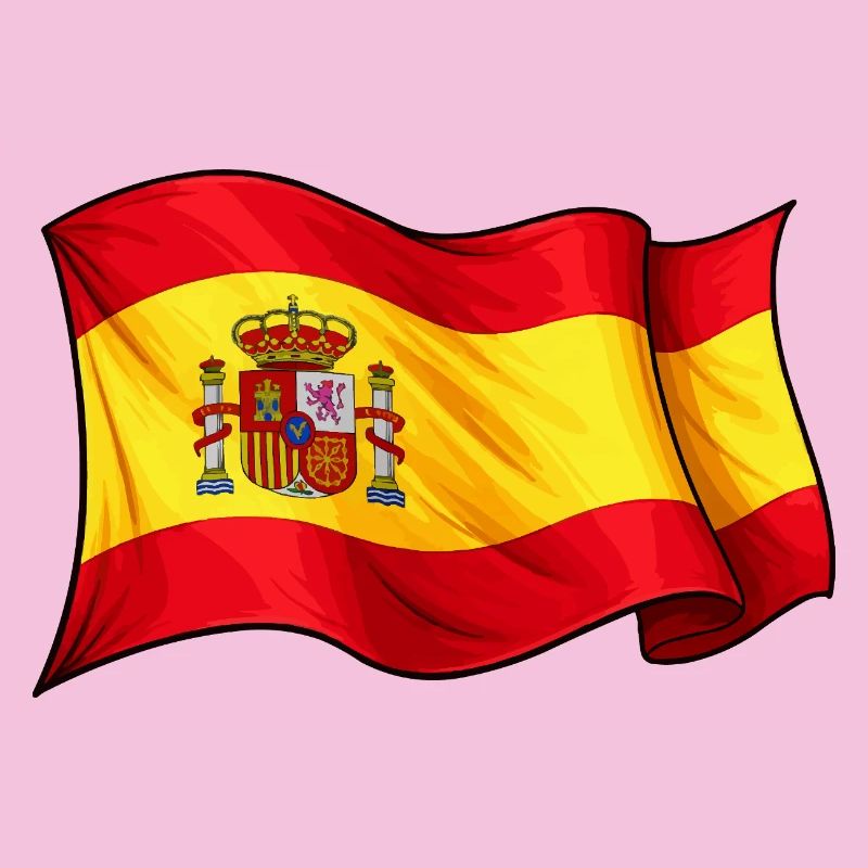 Spanish Flag Wave Design