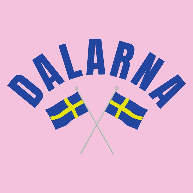 Drapeaux de Dalarna, Suède