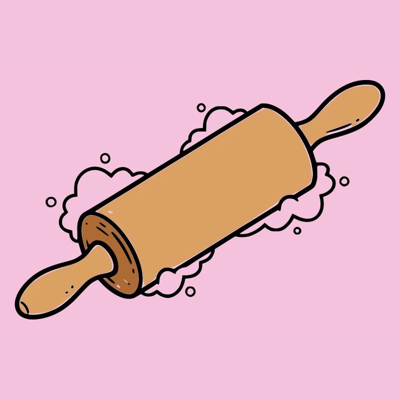 Rolling Pin Rolling Dough Roll Baking