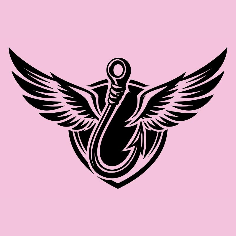 Icône d’hameçon à pêche Logo de pêche
