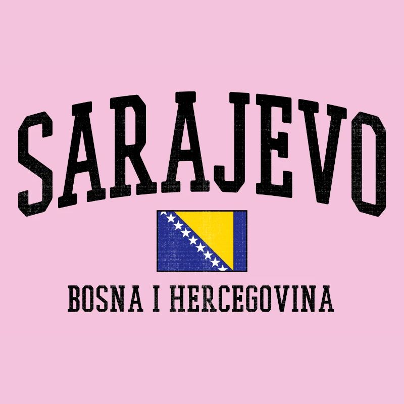 Art du drapeau de Bosnie Balkans