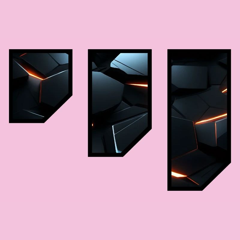 Futuristic Geometric Light Pattern