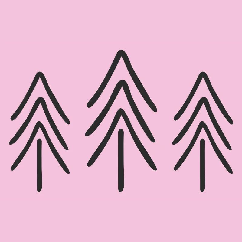 Fir Trees Silhouettes Pattern