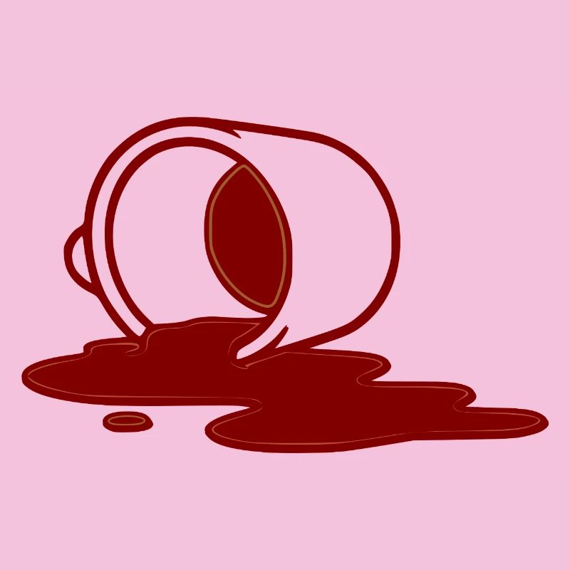 Kaffee Becher Umkippen