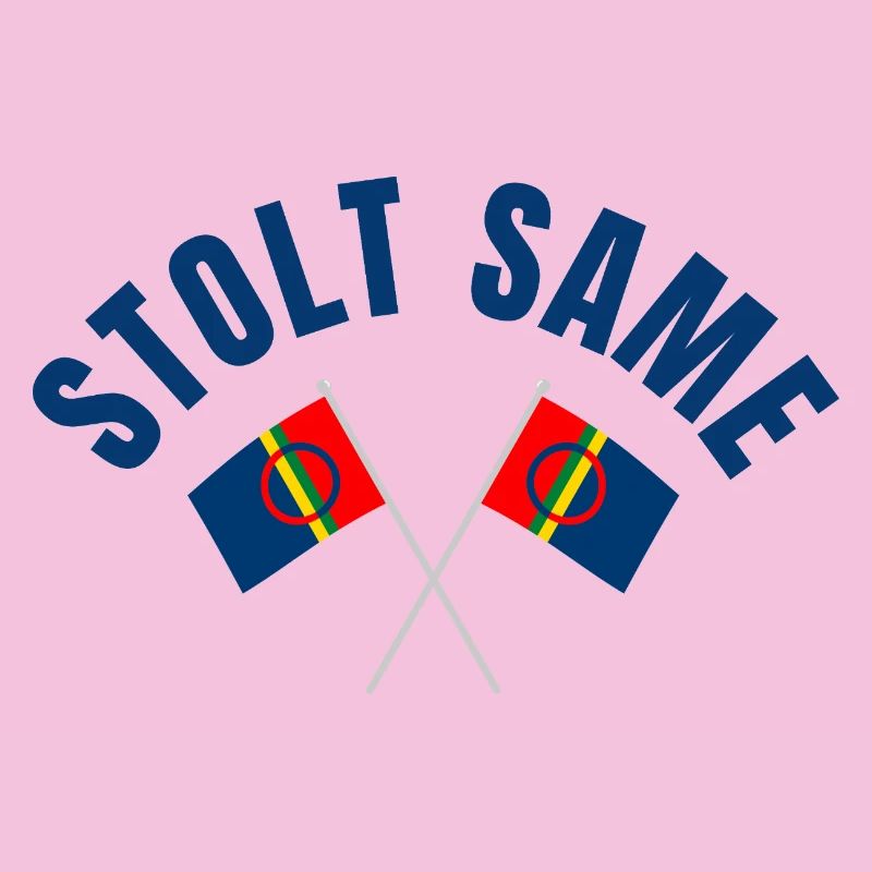 Proud Sami – Drapeaux croisés