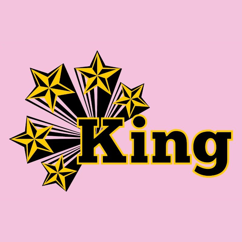 König mit Sternen