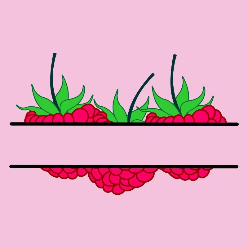 Himbeerbanner rote Himbeere